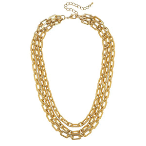 Reese 3 Row Layered Necklace